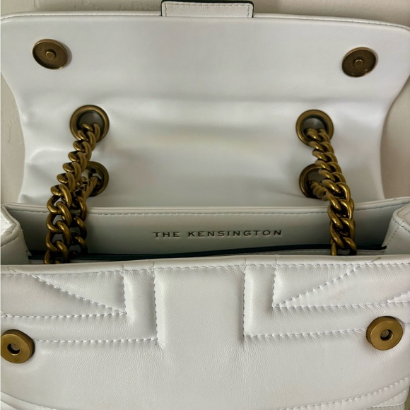Kurt Geiger London Kensington White Union Jack Leather Crossbody Bag (Large) - Picture 5 of 10